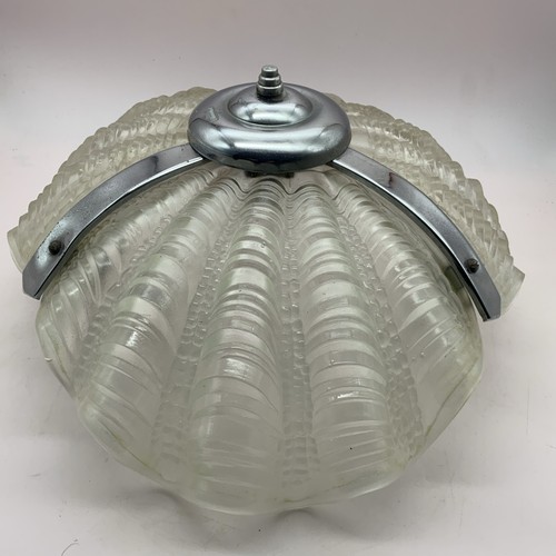 Vintage art decò vetro clam - vintage,