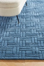 Tappeto lana trapuntato a mano