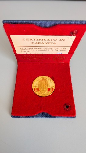 Medaglia milan certificata - medaglia,