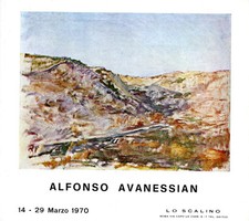 AVANESSIAN Alfonso. Catalogo della mostra alla Galleria Lo Scalino, Roma, 1970