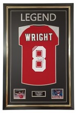 Camicia firmata Legend FRAMED IAN WRIGHT autografata prova foto