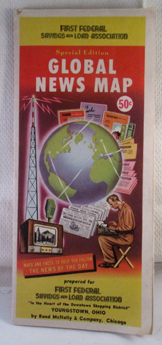 Vintage global news map first - news,