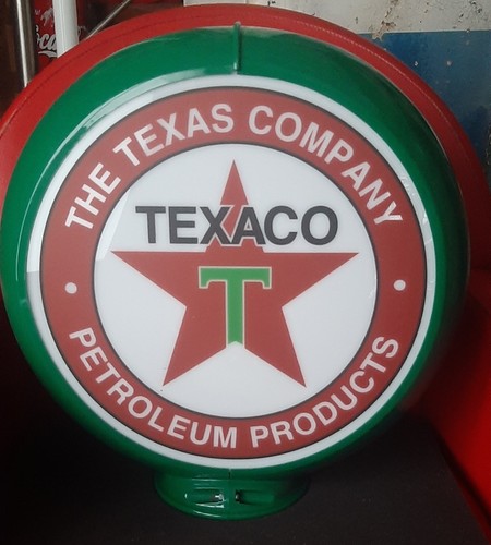 Globo texaco per distributore - texaco,