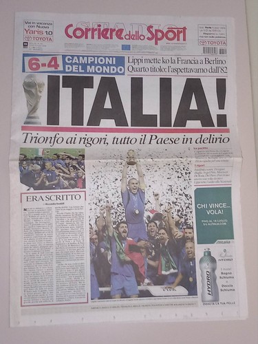 Corriere dello sport 2006 - corriere, 10-7-2006