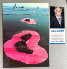 CHRISTO (†2020) Poster firmato di persona 30x43 (borse) autografo COA ACOA