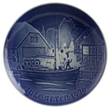 ROYAL COPENHAGEN BING&GRONDAHL PIATTO DI NATALE 1976 ORIGINALE PORCELLANA PRIMA 