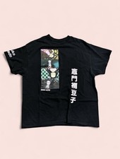 Camicia Demon Slayer Nezuko Kamaro anime nera XL 22,75x27,75