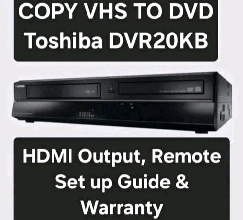 Toshiba dvr20 copia vhs - copia, dvd