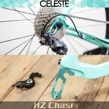 Pinze freno cerchio bici strada CELESTE BIANCHI SHIMANO gancio deragliatore posteriore 