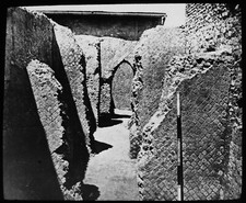 ANTIQUE Magic Lantern Slide RUINS OF CAESARS PALACE C1910 PHOTO ROMANS ROMAN