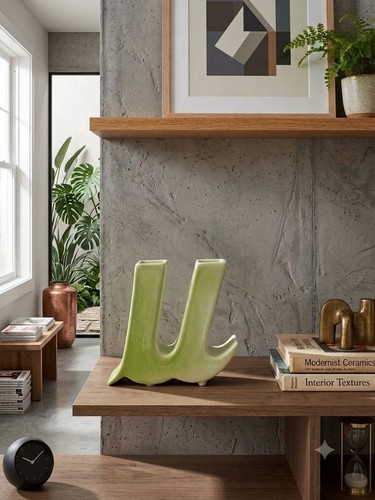 Vaso ceramica verde - ceramica,