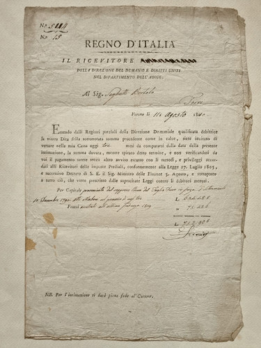 Verona antico documento regno - documento,