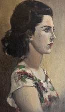 Dipinto ad olio ritratto di