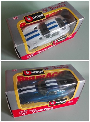 Lotto burago dodge viper - 2x,
