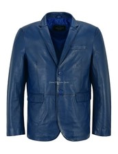 Cappotto uomo pelle BLAZER blu