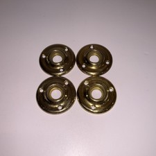 Set di 4 - Antico rosone in ottone per pomello porta