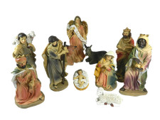 Natività con 11 Personaggi Cm 20 - Sacra Famiglia - Pastori per Presepe