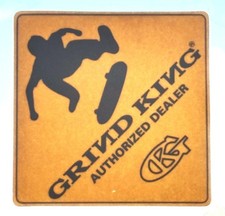 Adesivo skateboard Grind King rivenditore autorizzato anni 90 originale vintage NOS decalcomania