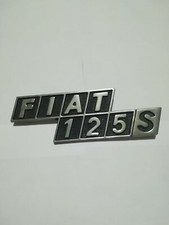 fiat 125 S fregio  posteriore badge stemma logo targhetta scritta sigla emblema