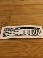 Honda XL 500 S XL500 S XL500S Tire Pressures Information Decal Adesivo Sticker
