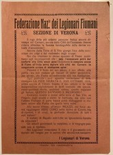 D’ANNUNZIO FIUME FEDERAZIONE