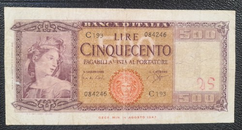 500 lire ornata spighe - lire,