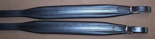 Coppia bretelle cinghie cuoio - bretelle,