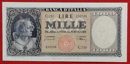1000 lire ornata perle - lire, di