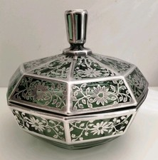 Antico Vaso Portabonbon Vetro