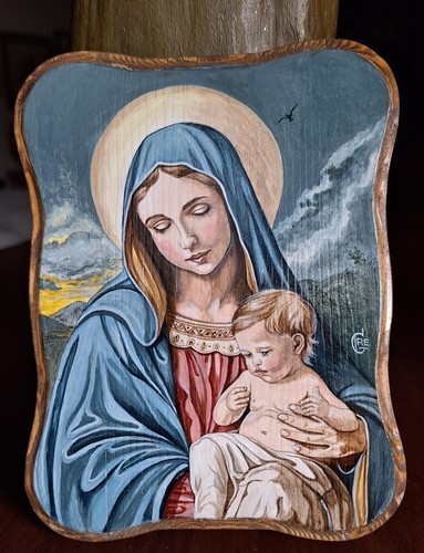 Madonna con bambino dipinto - madonna,