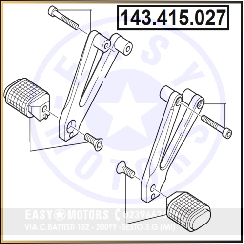 Polini 143 415 027 - 143.415.027, supporti