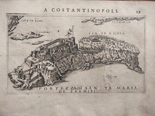 1606 INCISIONE GIUSEPPE ROSACCIO FORTEZZA S. MARIA DI SAN NICOLA ISOLE TREMITI