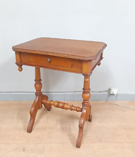 ANTICO TAVOLINO DA CUCITO E DA SALOTTO EPOCA FINE 800 LEGNO MISTO