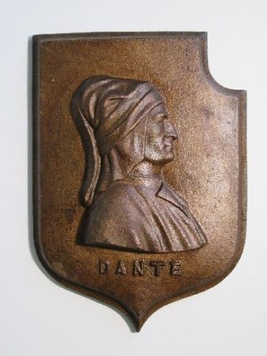 Scultura dante alighieri - scultura, scudo