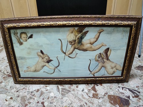 Quadro puttini legno - puttini,