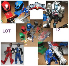 Lot POWER RANGERS SPD PISTOLA Figure Red Blue Yellows Black Robot Teste Lego
