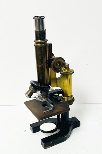 Antico microscopio ottone - microscopio,