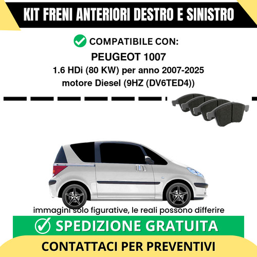 Pastiglie freno anteriori per - pastiglie,