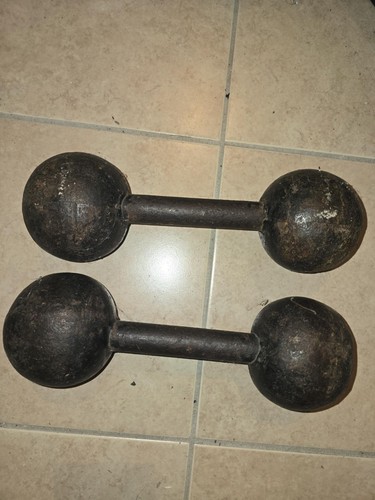 Antichi manubri pesi da - 2,