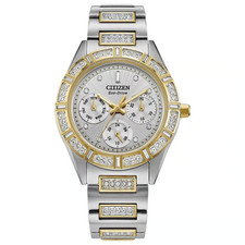 Orologio Citizen Eco-Drive Gemmed Acciaio Donna Quarzo - FD2074-55A NUOVO
