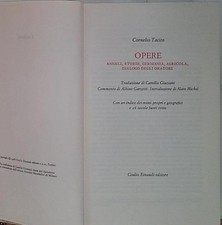 Tacito giussani opere einaudi - tacito,