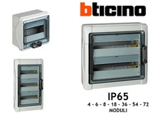 CENTRALINO QUADRO ELETTRICO BTICINO F107N DA PARETE ESTERNO IP65 VARI MODULI