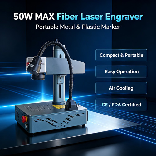 Incisore laser fibra 50w max - incisore,