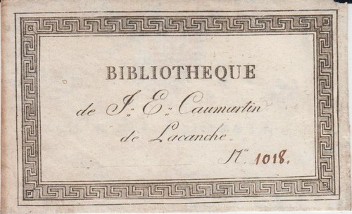 Libris jacques etienne - ex-libris, jacques-etienne