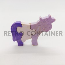 Sorpresine MILKA Vintage anni '80 '90 Mucca Giocattolo Puzzle Gadget Fruttolo