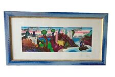 ALINARI  SERIGRAFIA  70 X 33 , "LA RIVA" CON CORNICE 77,5 X 40,5 CON GARANZIA