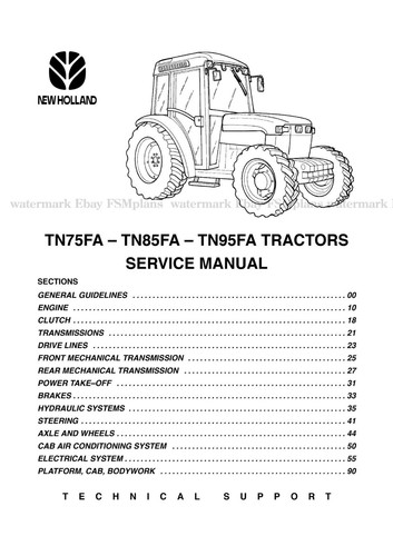 New holland tn75fa tn85fa - tn75fa,