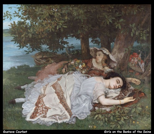 Gustave courbet ragazze sulle - gustave,