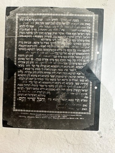 Negativo vetro ketubah zvi - negativo,