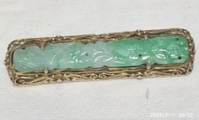 Spilla antica argento giada - spilla,